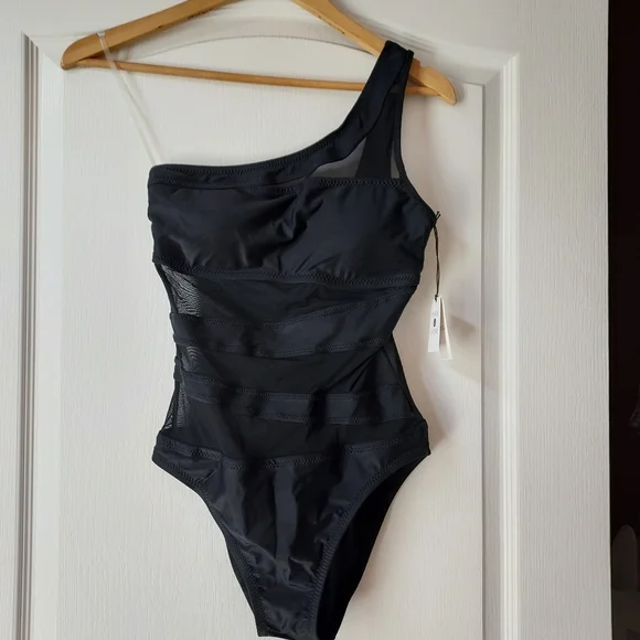 NWT Shade and Shore Black Small One Piece - Picture 6 of 10